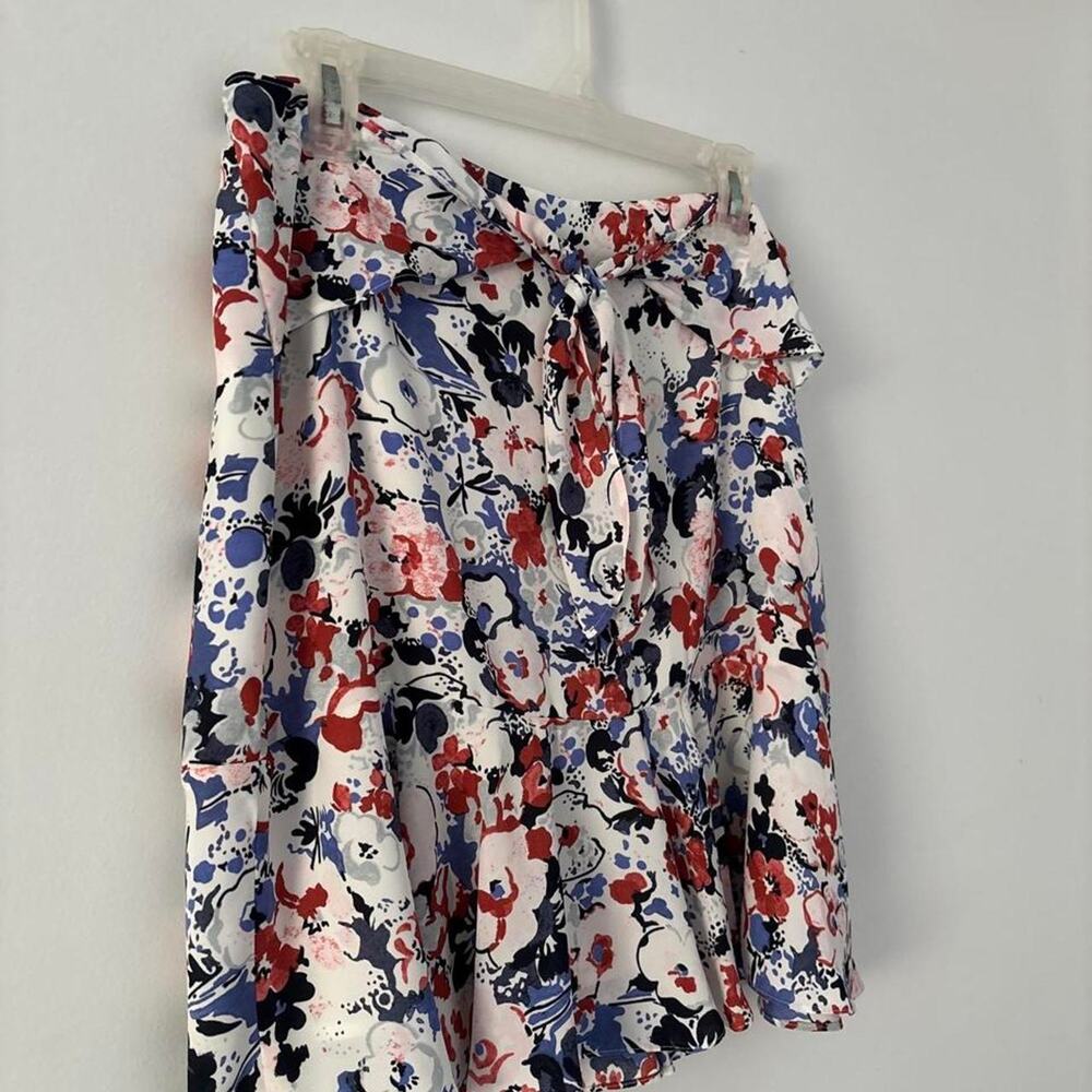 Lauren Ralph Lauren Women’s Multi-colored Ruffled Floral Skirt Size 8 - Picture 2 of 8